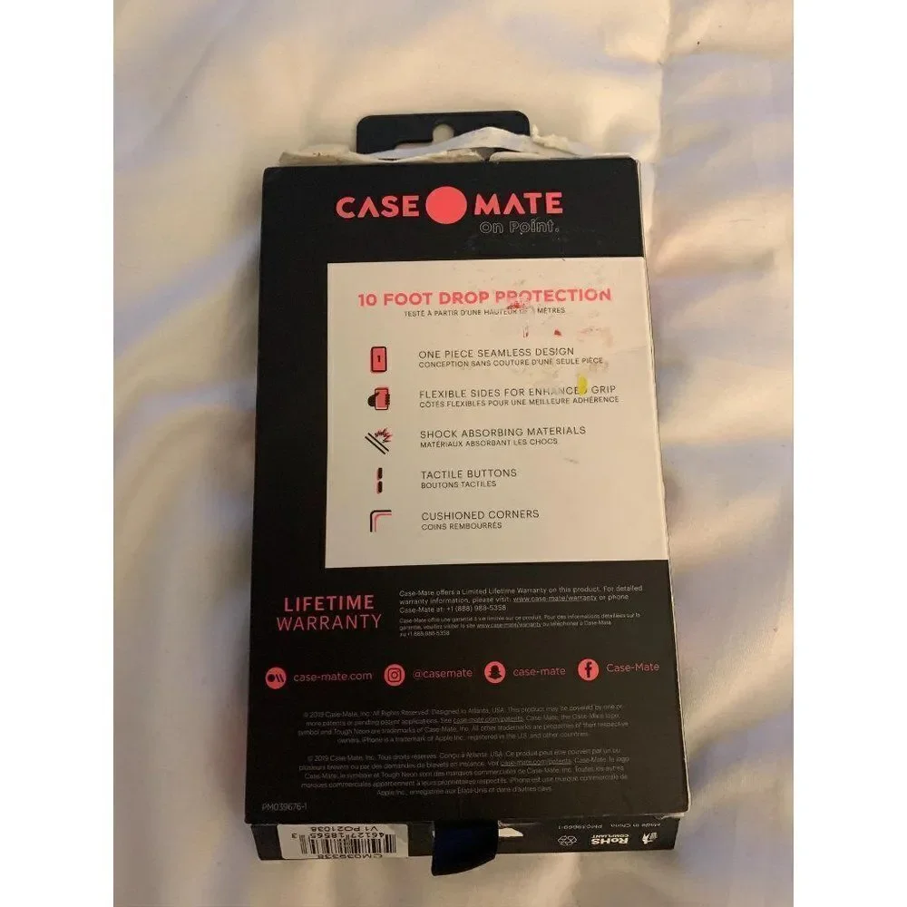 ( CASE MATE) IPhone 2019 5.8 case